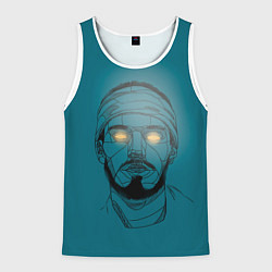 Майка-безрукавка мужская Многозаал Арт, цвет: 3D-белый