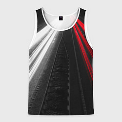 Майка-безрукавка мужская Unlimited Highway, цвет: 3D-белый