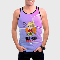Майка-безрукавка мужская Metroid Dread Самус Аран, цвет: 3D-черный — фото 2