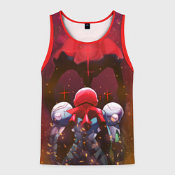 Майка-безрукавка мужская Robo Fight Metroid Dread, цвет: 3D-красный
