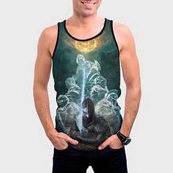 Майка-безрукавка мужская Elden Ring рыцарь и предшественники серии Souls El, цвет: 3D-черный — фото 2