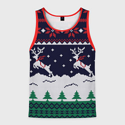 Мужская майка без рукавов СВИТЕР С ОЛЕНЯМИ DEER SWEATER