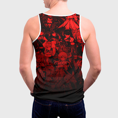 Мужская майка без рукавов GENSHIN IMPACT DILUC ГЕНШИН ИМПАКТ ДИЛЮК / 3D-Белый – фото 4