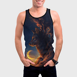 Майка-безрукавка мужская Ночной Волк Night Wolf, цвет: 3D-черный — фото 2