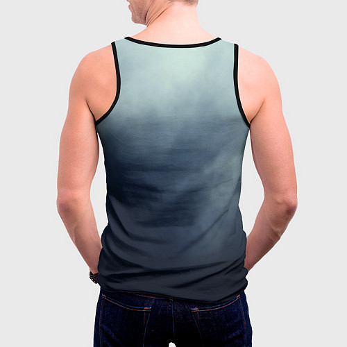 Мужская майка без рукавов JioK огонь / 3D-Черный – фото 4