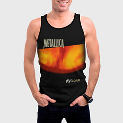 Майка-безрукавка мужская Metallica ReLoad, цвет: 3D-черный — фото 2