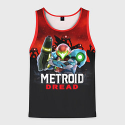 Мужская майка без рукавов Space Fight Metroid Dread