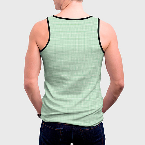 Мужская майка без рукавов Аста из Черных быков в костюме Санты / 3D-Черный – фото 4