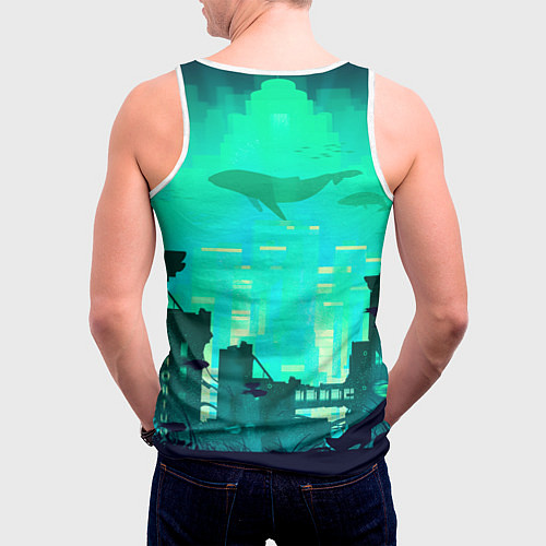 Мужская майка без рукавов Сестричка из Рапчера / 3D-Белый – фото 4