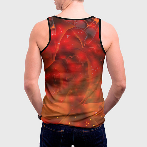 Мужская майка без рукавов Worms червяк и граната / 3D-Черный – фото 4