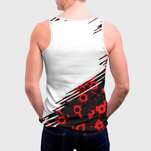 Мужская майка без рукавов State of Decay следы от пуль / 3D-Белый – фото 4