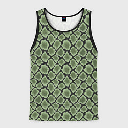 Майка-безрукавка мужская Змеиная Шкура Snake, цвет: 3D-черный