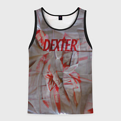 Майка-безрукавка мужская Кровавая ткань, цвет: 3D-черный