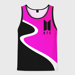 Майка-безрукавка мужская K-pop БТС Логотип, цвет: 3D-черный