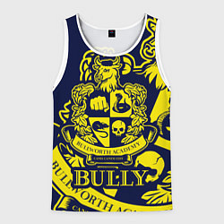 Майка-безрукавка мужская Bully, Bullworth Academy, цвет: 3D-белый