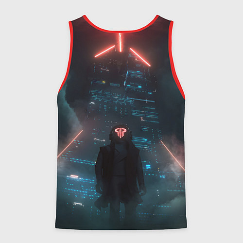 Мужская майка без рукавов Smash Into Pieces Big Bang Neon man / 3D-Красный – фото 2