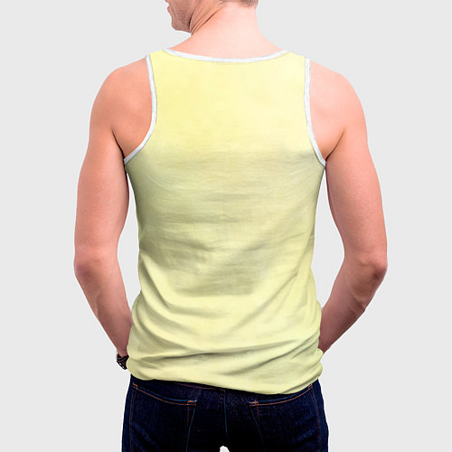 Мужская майка без рукавов Камина Гуррен-Лаганн / 3D-Белый – фото 4