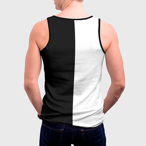 Мужская майка без рукавов FOX Лис / 3D-Черный – фото 4