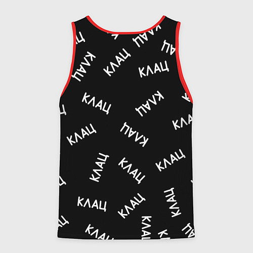 Мужская майка без рукавов МЕМ КОТ ПРОГРАММИСТ / 3D-Красный – фото 2