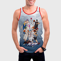 Майка-безрукавка мужская Kuroko no Basket Баскетбол Куроко, цвет: 3D-красный — фото 2