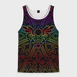 Майка-безрукавка мужская МАГИЧЕСКАЯ РУНА, ДЕЛЬТА РУНА DELTARUNE, цвет: 3D-белый