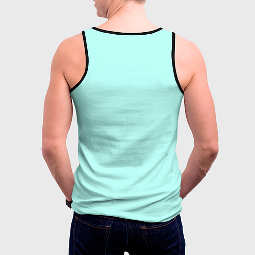 Мужская майка без рукавов Посылка в пути / 3D-Черный – фото 4