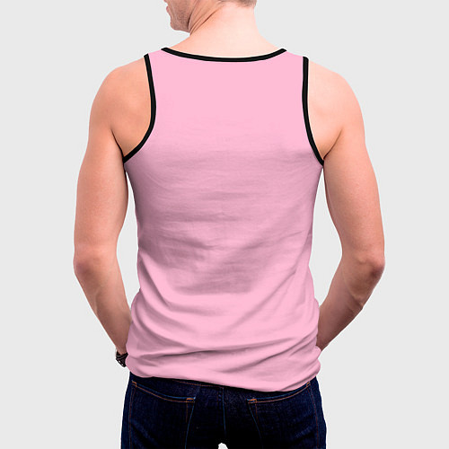 Мужская майка без рукавов Жду дочку ! / 3D-Черный – фото 4