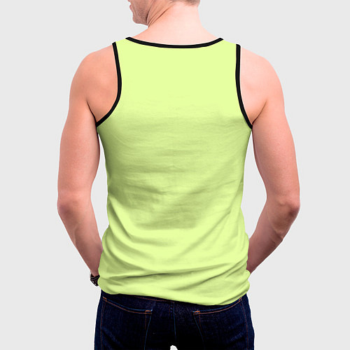 Мужская майка без рукавов Моя ягодка / 3D-Черный – фото 4