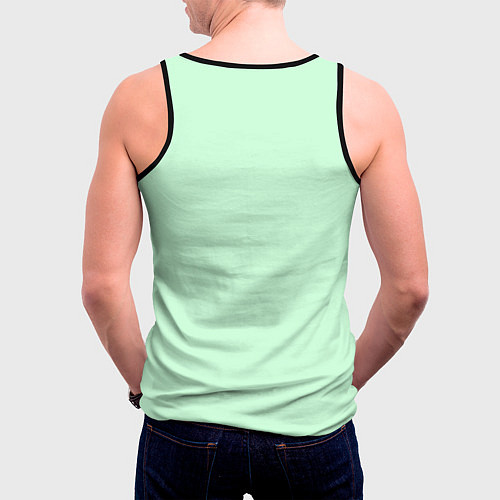 Мужская майка без рукавов Ку-ку! / 3D-Черный – фото 4