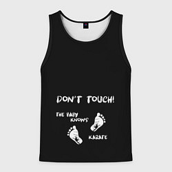 Майка-безрукавка мужская Dont touch, цвет: 3D-черный