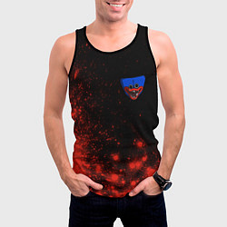 Майка-безрукавка мужская ПОППИ ПЛЕЙТАЙМ - Краски, цвет: 3D-черный — фото 2