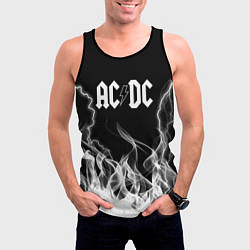 Майка-безрукавка мужская ACDC Fire, цвет: 3D-черный — фото 2