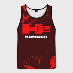 Майка-безрукавка мужская HUMMER - H2 Камуфляж, цвет: 3D-черный