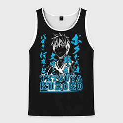 Майка-безрукавка мужская Тецуя Куроко Tetsuya Kuroko, цвет: 3D-белый