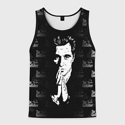 Майка-безрукавка мужская Крёстный отец Лого паттерн, цвет: 3D-черный