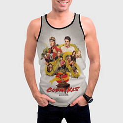 Майка-безрукавка мужская КОБРА КАЙ COBRA KAI, цвет: 3D-черный — фото 2