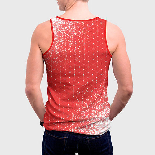 Мужская майка без рукавов BUBBLE KVASS - ДОРА Арт / 3D-Красный – фото 4