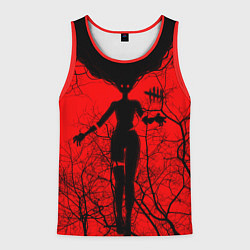 Майка-безрукавка мужская Dead by Daylight дух, цвет: 3D-красный