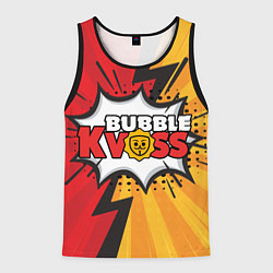 Майка-безрукавка мужская Бабл квас сила, цвет: 3D-черный
