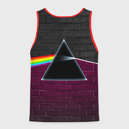 Мужская майка без рукавов PINK FLOYD ПИНК ФЛОЙД / 3D-Красный – фото 2