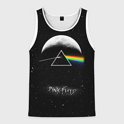 Майка-безрукавка мужская PINK FLOYD LOGO ПИНК ФЛОЙД ЗВЕЗДЫ, цвет: 3D-белый