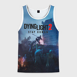 Майка-безрукавка мужская Dying Light: Stay Human, цвет: 3D-белый