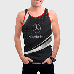 Майка-безрукавка мужская Mercedes-Benz Sport, цвет: 3D-красный — фото 2