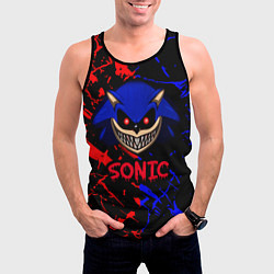 Майка-безрукавка мужская SONIC EXE DARK SONIC, цвет: 3D-черный — фото 2