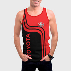 Майка-безрукавка мужская TOYOTA ТОЙОТА, цвет: 3D-красный — фото 2