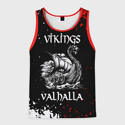 Майка-безрукавка мужская Викинги: Вальхалла Vikings: Valhalla, цвет: 3D-красный