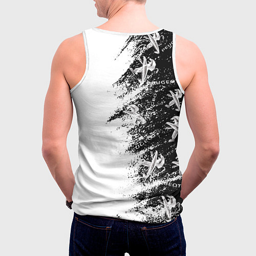 Мужская майка без рукавов Peugeot Распылитель / 3D-Белый – фото 4
