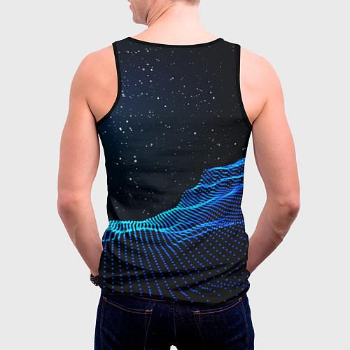 Мужская майка без рукавов Prey space game / 3D-Черный – фото 4