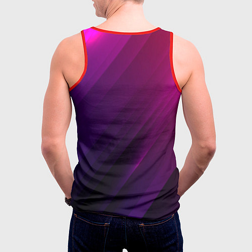 Мужская майка без рукавов Диона! / 3D-Красный – фото 4