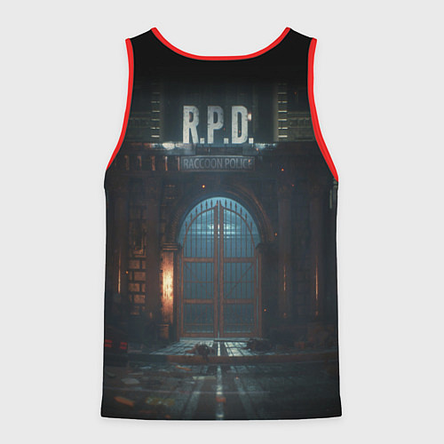 Мужская майка без рукавов Claire Redfield from Resident Evil 2 remake by sex / 3D-Красный – фото 2